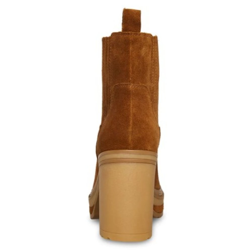 STEVE MADDEN LENNY CHESTNUT SUEDE BOOTIES - Picture 5 of 6